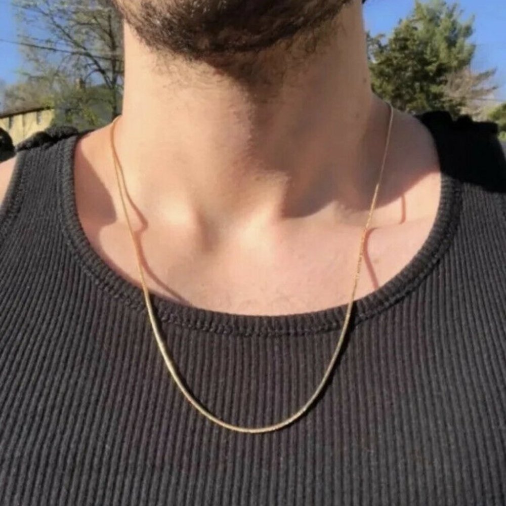 14k Gold 24in 2mm Snake Chain Necklace
